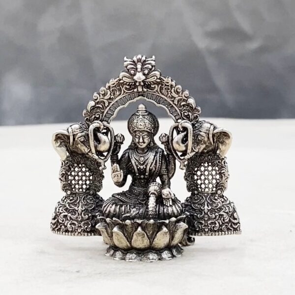 Gaja Lakshmi Pure Silver Idol