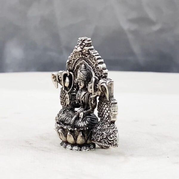 Gaja Lakshmi Pure Silver Idol