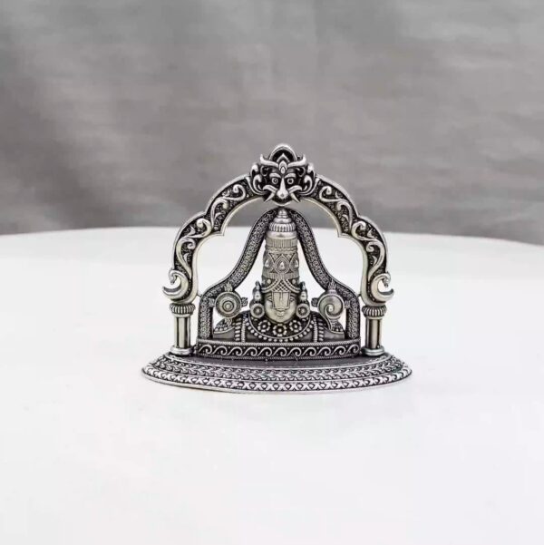 Half Balaji Arch Silver Idol