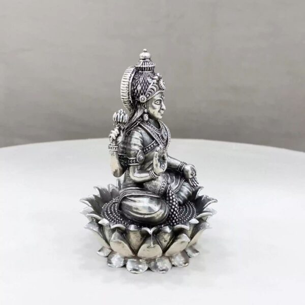 Maa Dhanalakshmi Silver Idol - Image 2