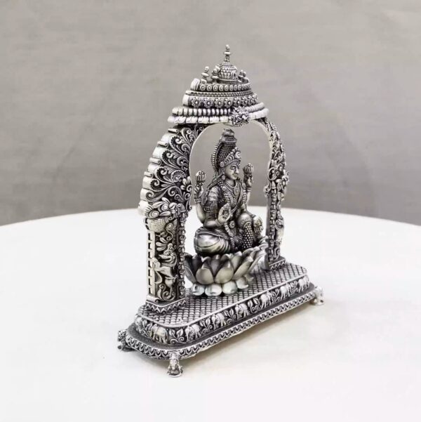 Lakshmi Big Arch Pure Silver Idol