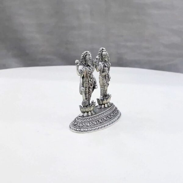 Lakshmi Narayan Pure Silver Idol