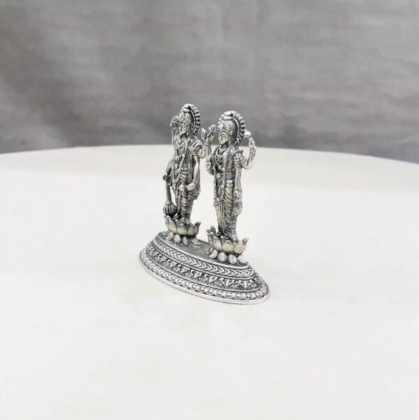 Lakshmi Narayan Pure Silver Idol