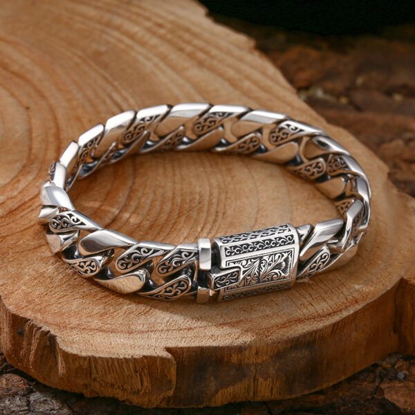 BOCAI S925 Silver Bracelets For Men