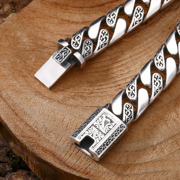 BOCAI S925 Silver Bracelets For Men