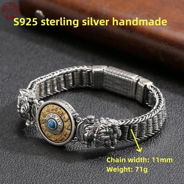BOCAI S925 Silver Bracelet For Men (Copy)