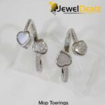 MOP Toe Ring in Sterling Silver Pure 925 BIS Hallmarked