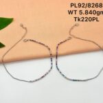 Elegant Rainbow Payal/Anklet in Pure 925 Silver BIS Hallmarked