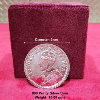 King George 999 Pure Silver Coin 10 gms