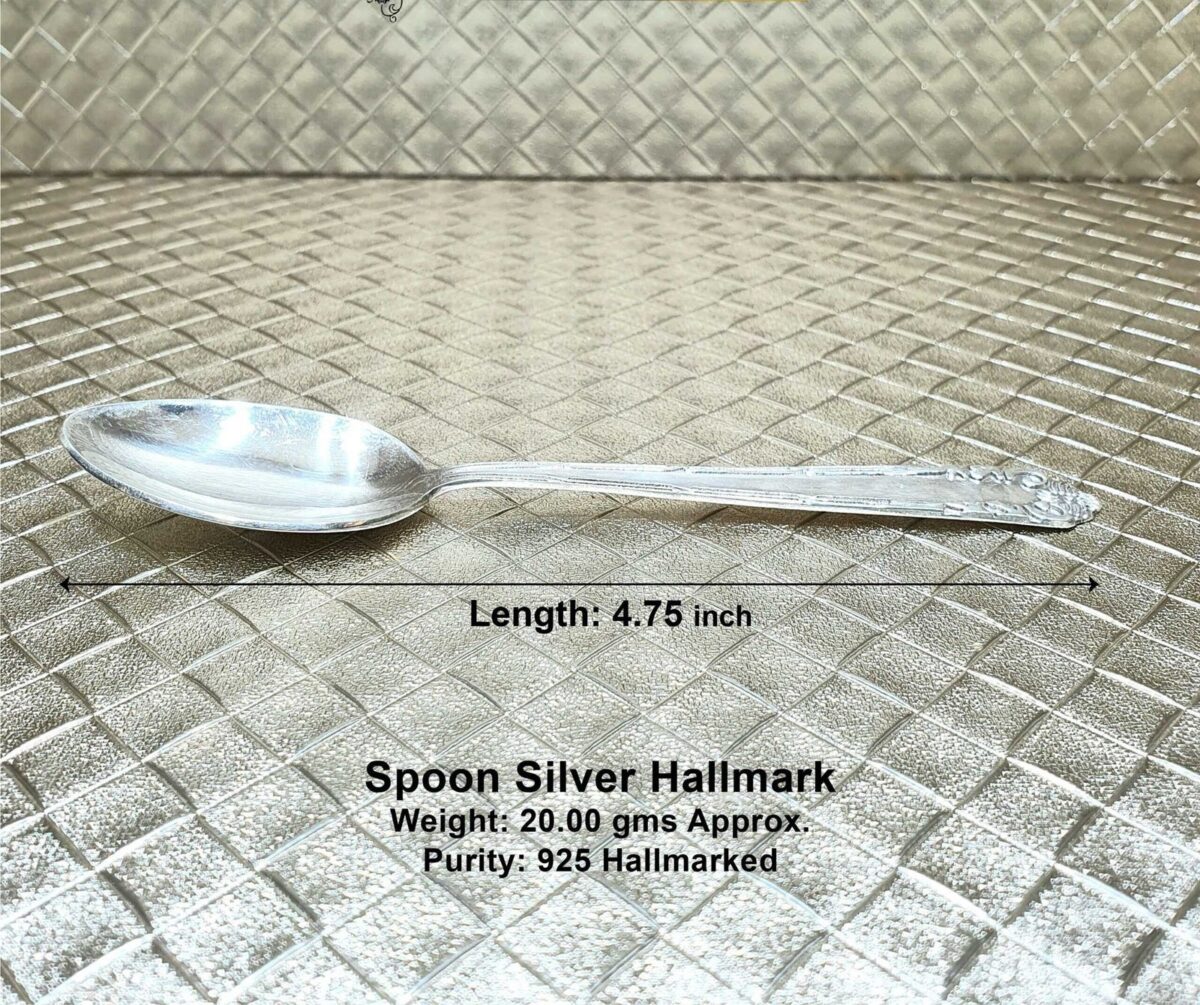 Elegant Spoon Pure Silver 925 Hallmarked Length:4.75inch