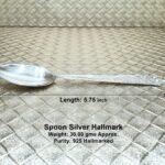 Spoon Pure Silver 925 Hallmarked Length:5.75 inch