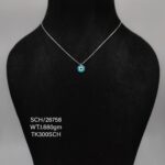 Chain with Evil Eye Pendant in Sterling Silver 925
