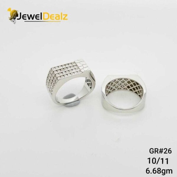Gents Ring in Sterling Silver Pure 925 BIS Hallmarked