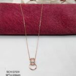 Elegant Ring  Pendent Necklace in Sterling Silver925