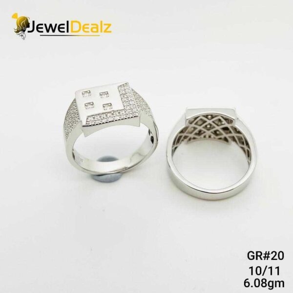 Gents Ring in Sterling Silver Pure 925 BIS Hallmarked