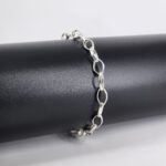 Men's Link Design Bracelets in Sterling Silver Pure 925