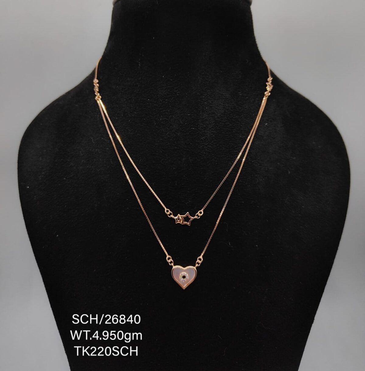 Luxurious Chain with moon Pendant in Sterling Silver 925