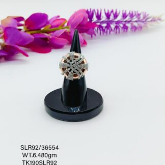 Adjustable Stunning Cocktail  Ladies Ring in Sterling Silver 925