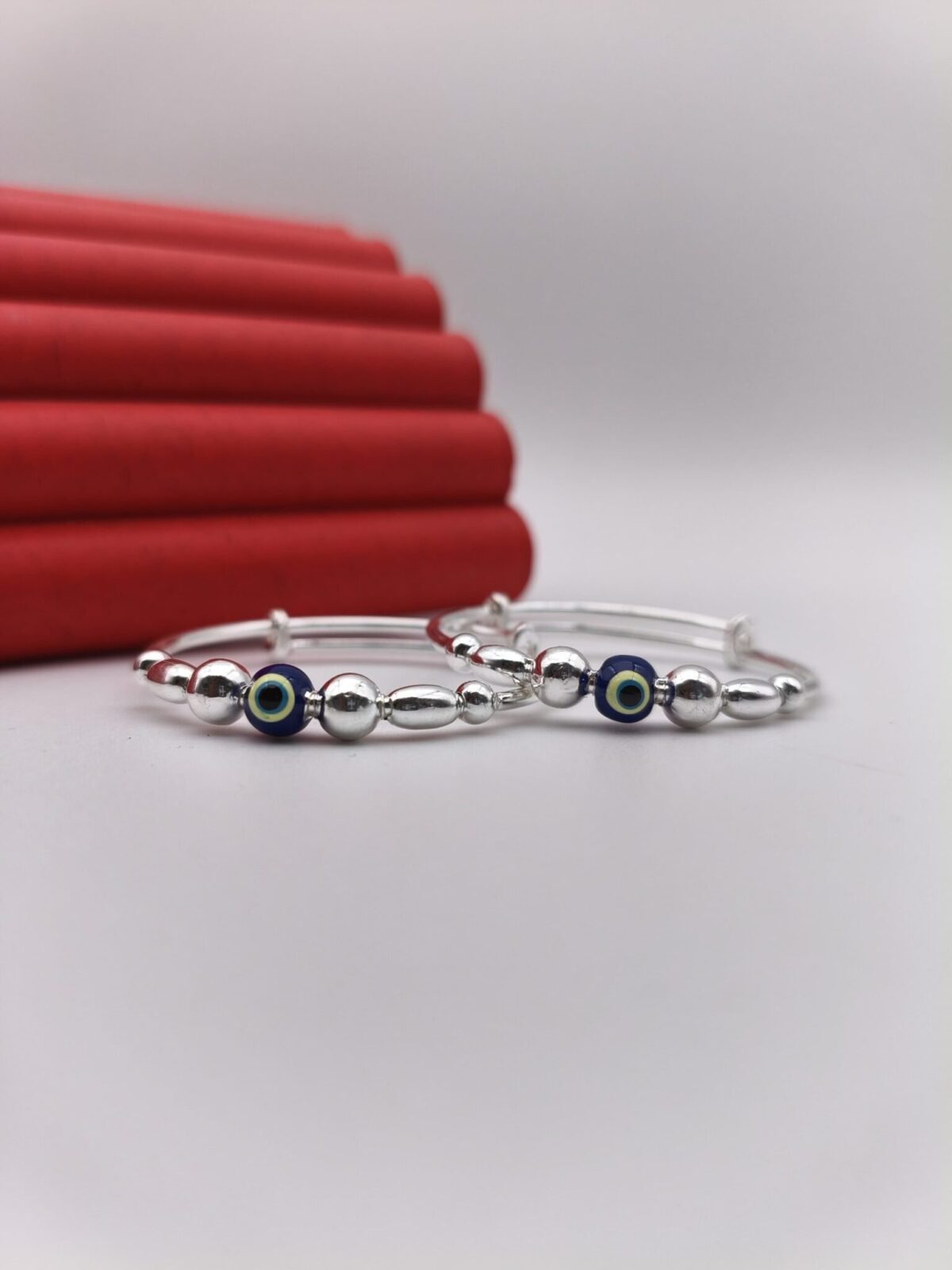 Evil Eye Baby Bala Adjustable in Pure Silver 925 Hallmarked