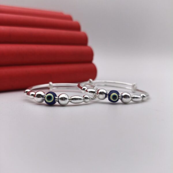 Evil Eye Baby Bala Adjustable in Pure Silver 925 Hallmarked