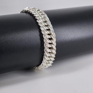 Men's Link Design Bracelets in Sterling Silver Pure 925