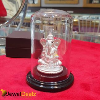 Ganesha Idol in Pure 999 Hallmark Silver