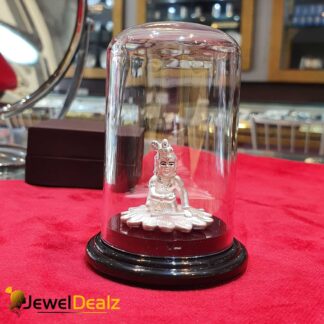 Krishna Idol in Pure 999 Hallmark Silver