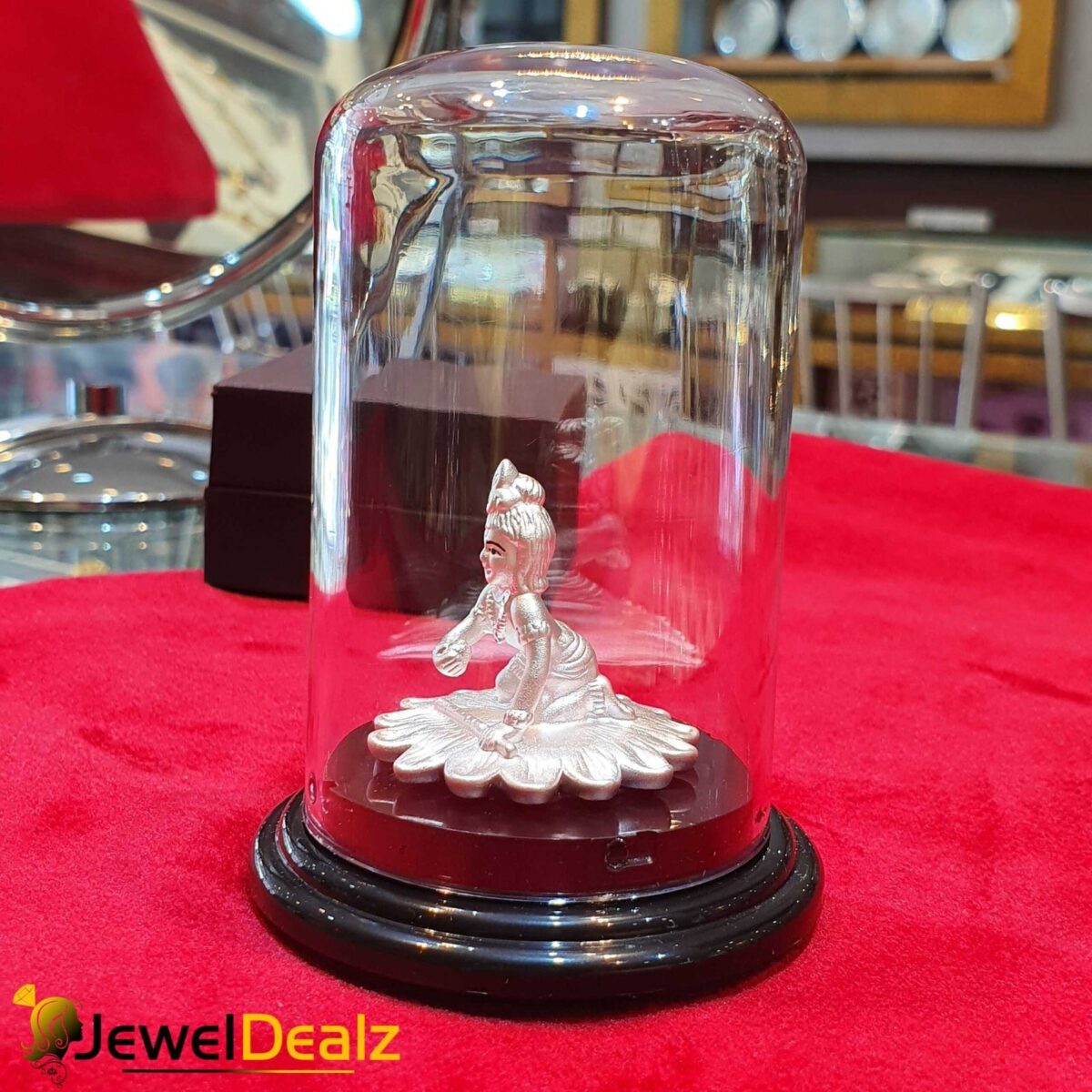 Krishna Idol in Pure 999 Hallmark Silver - Image 3