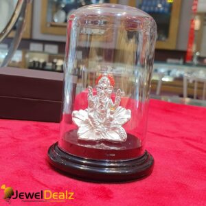 Ganesha Idol in Pure 999 Hallmark Silver