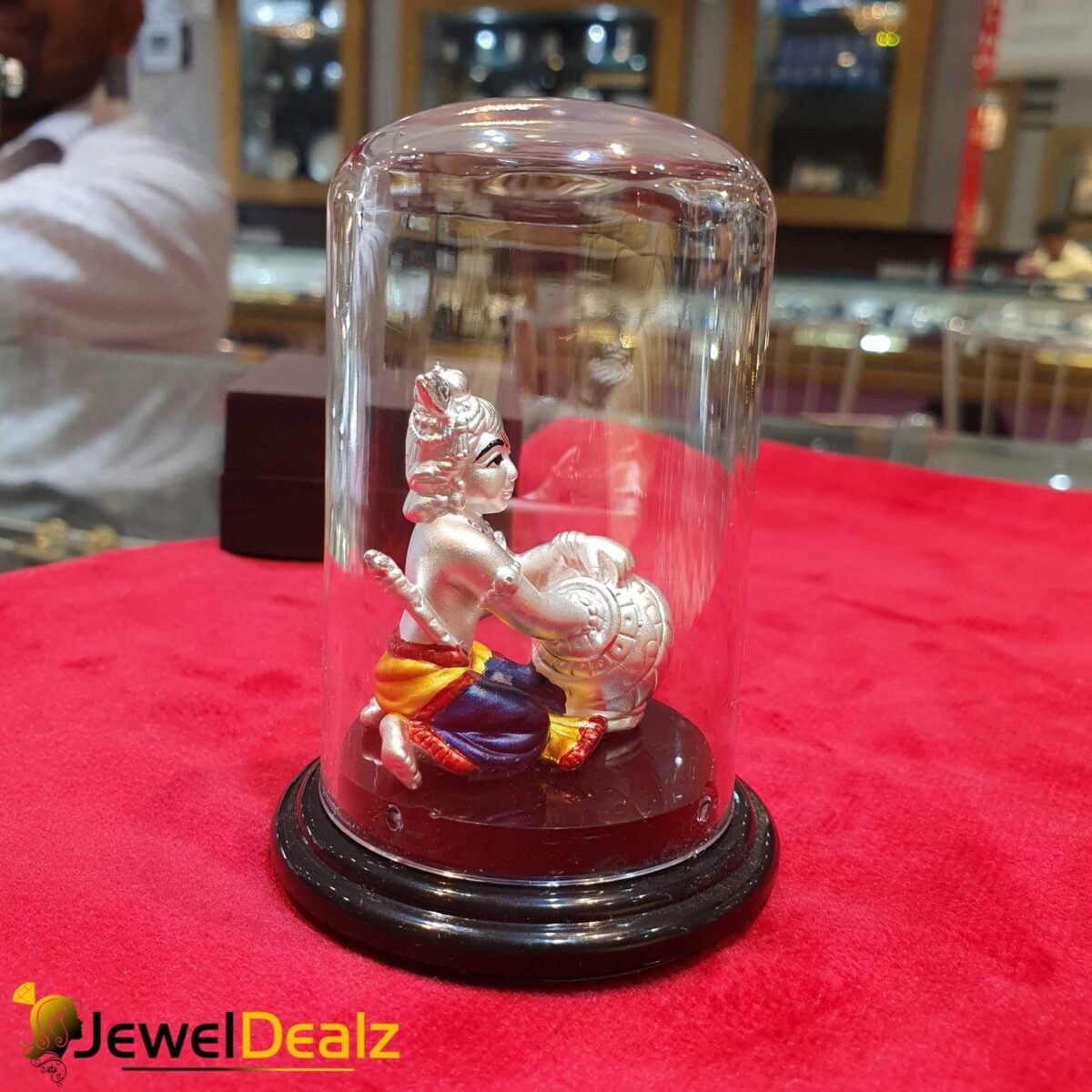Krishna Idol in Pure 999 Hallmark Silver - Image 2