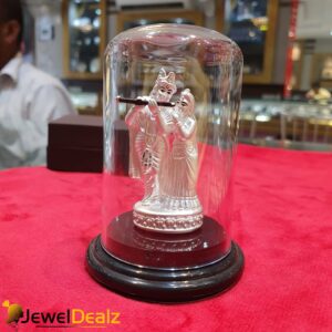 Radhe Krishna Idol in Pure 999 Hallmark Silver