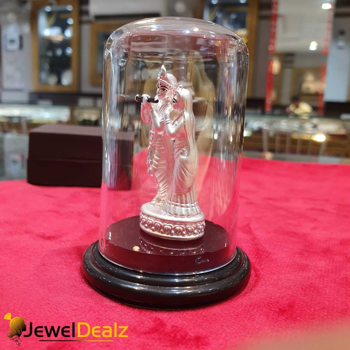 Radhe Krishna Idol in Pure 999 Hallmark Silver - Image 3