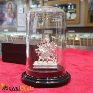 Durga Maa Idol in Pure 999 Hallmark Silver