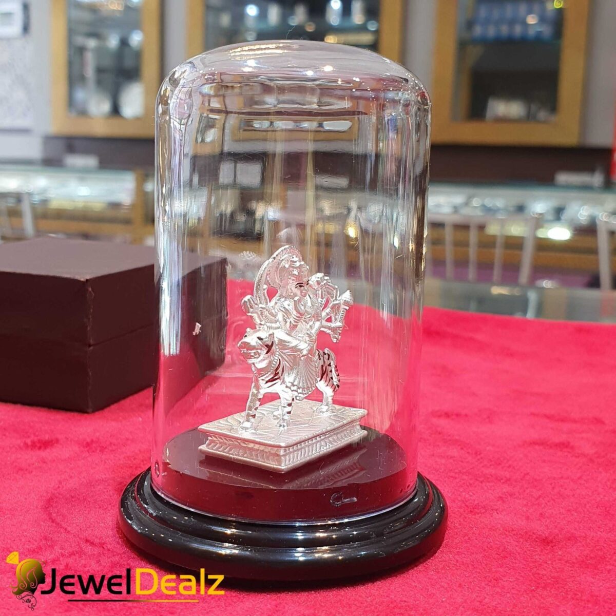 Durga Maa Idol in Pure 999 Hallmark Silver