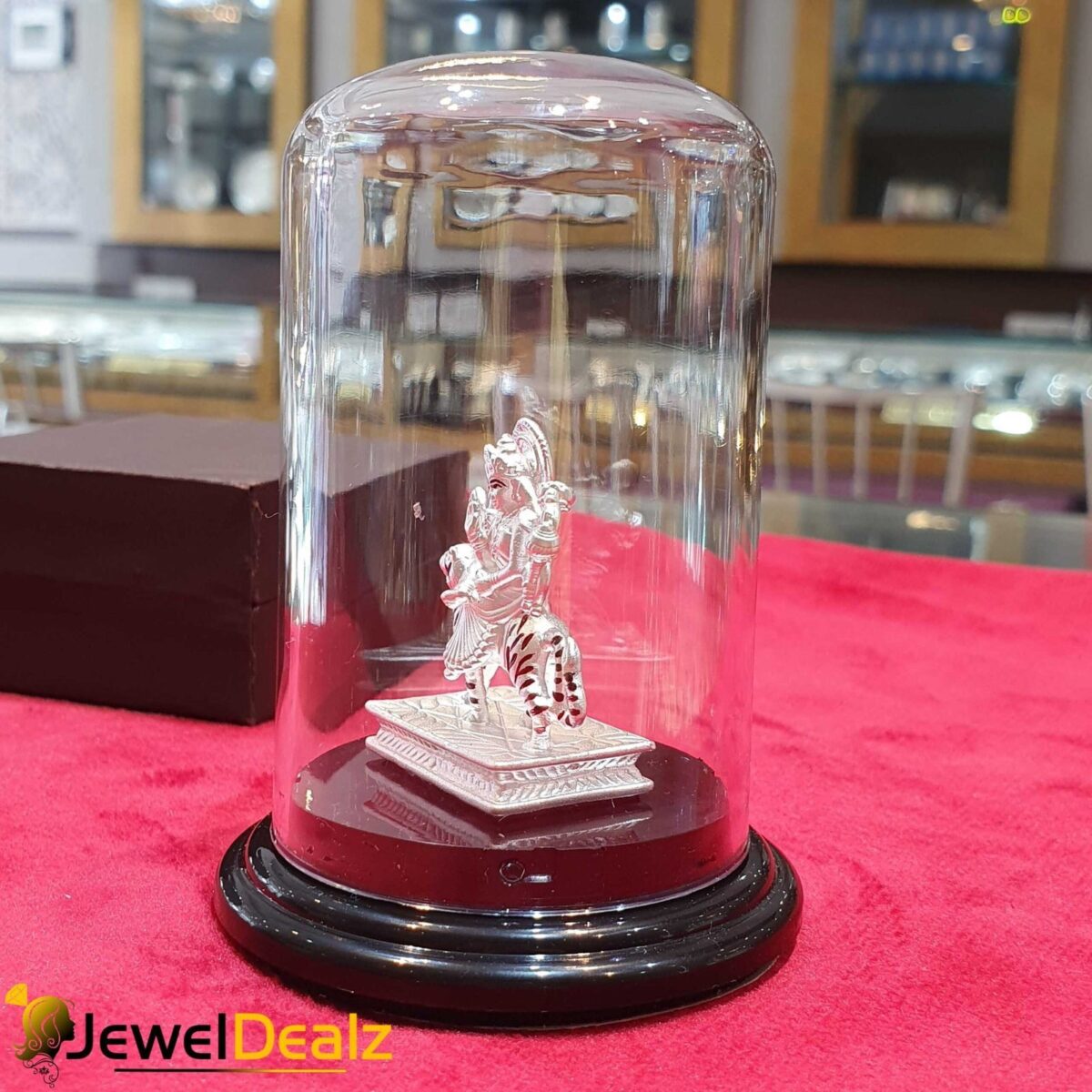 Durga Maa Idol in Pure 999 Hallmark Silver
