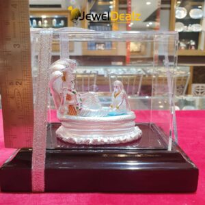 Lakshmi Narayan Idol in Pure 999 Hallmark Silver