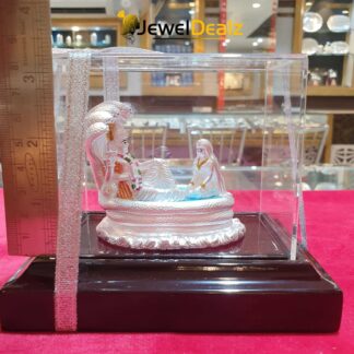 Lakshmi Narayan Idol in Pure 999 Hallmark Silver