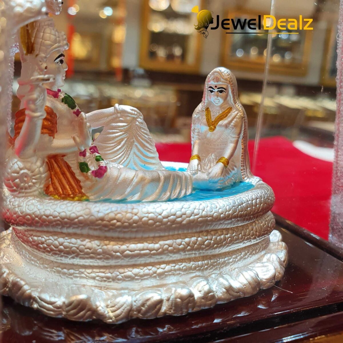 Lakshmi Narayan Idol in Pure 999 Hallmark Silver - Image 4