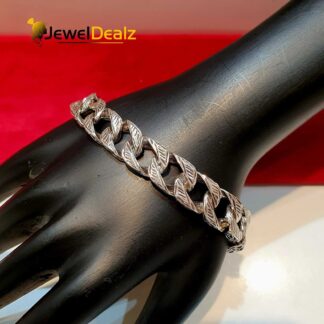 Antique Gents Bracelet in Sterling Silver Pure 925 BIS Hallmarked