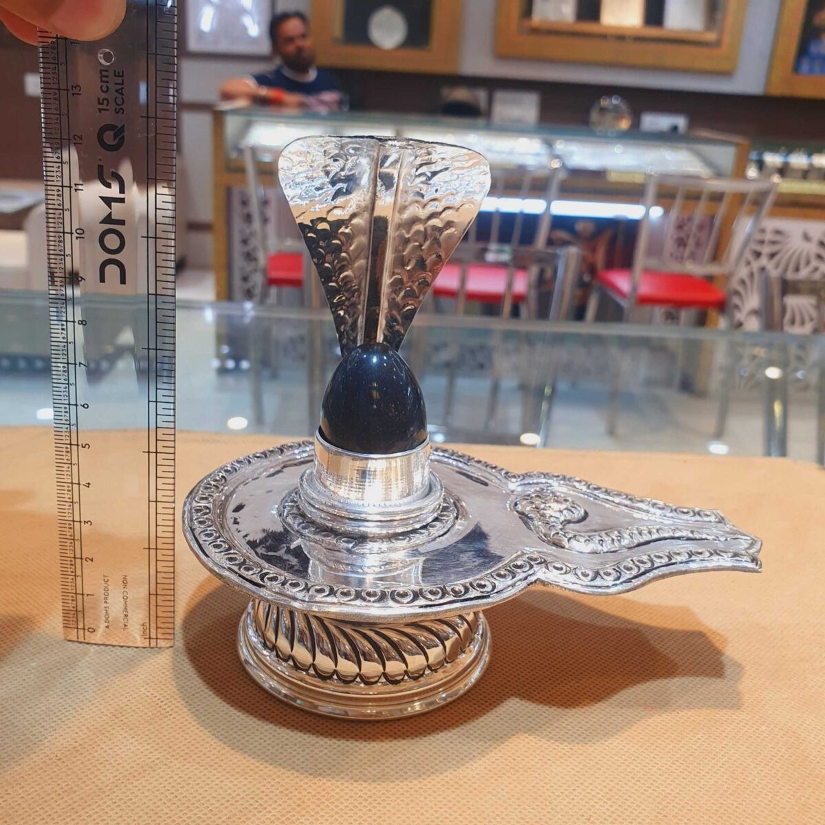 Shivling with Naag in Pure Silver 925 Hallmarked - Image 3