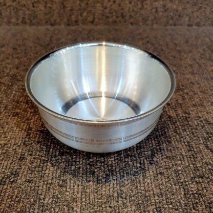 Classic Bowl Plain Pure Silver 925 Hallmarked Diam:4inch Hei:2inch - Image 2
