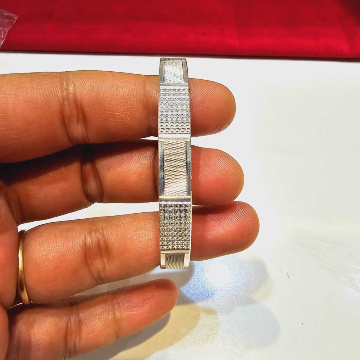 Italian Kada for Mens in Pure 925 BIS Hallmarked - Image 2