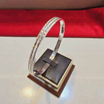 Italian Kada Sterling Silver Pure 925 BIS Hallmarked Size:2.13 - Image 2