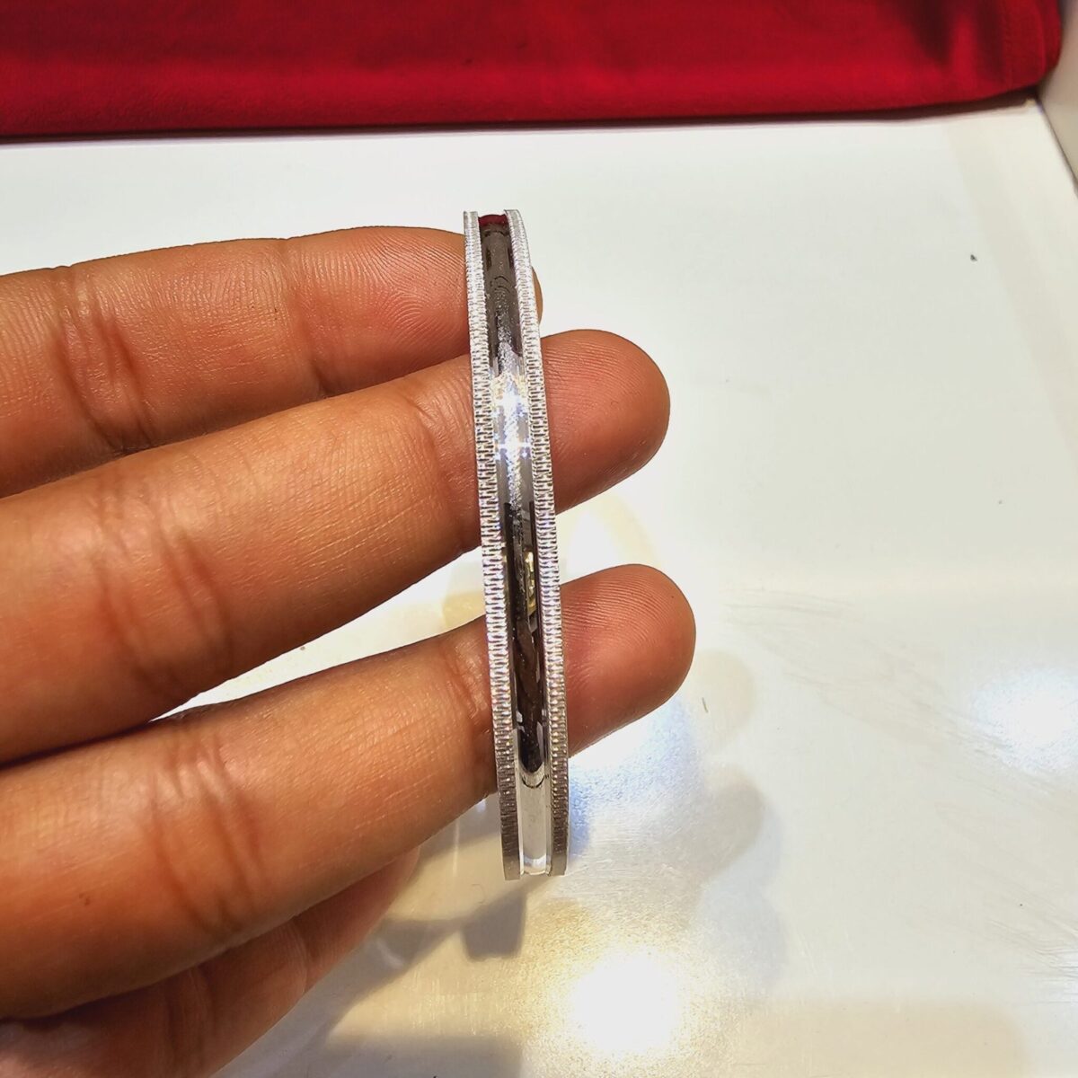 Italian Kada for Mens in Pure 925 BIS Hallmarked Size:2.14 - Image 2