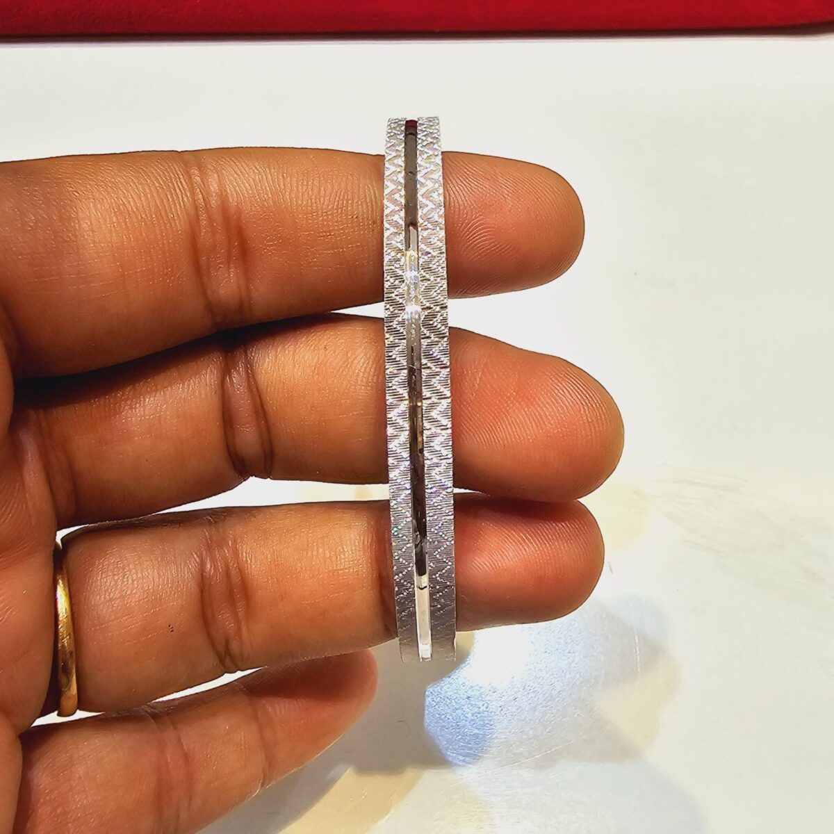 Italian Kada for Mens in Pure 925 BIS Hallmarked Size:2.10 - Image 1