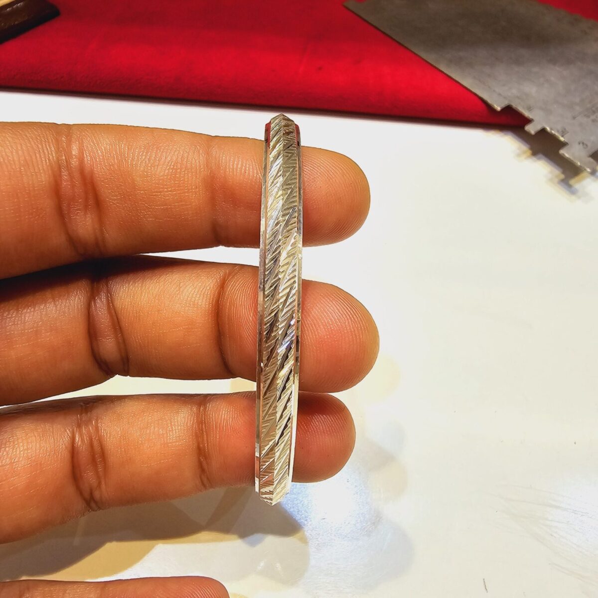 Italian Kada for Mens in Pure 925 BIS Hallmarked Size:2.10