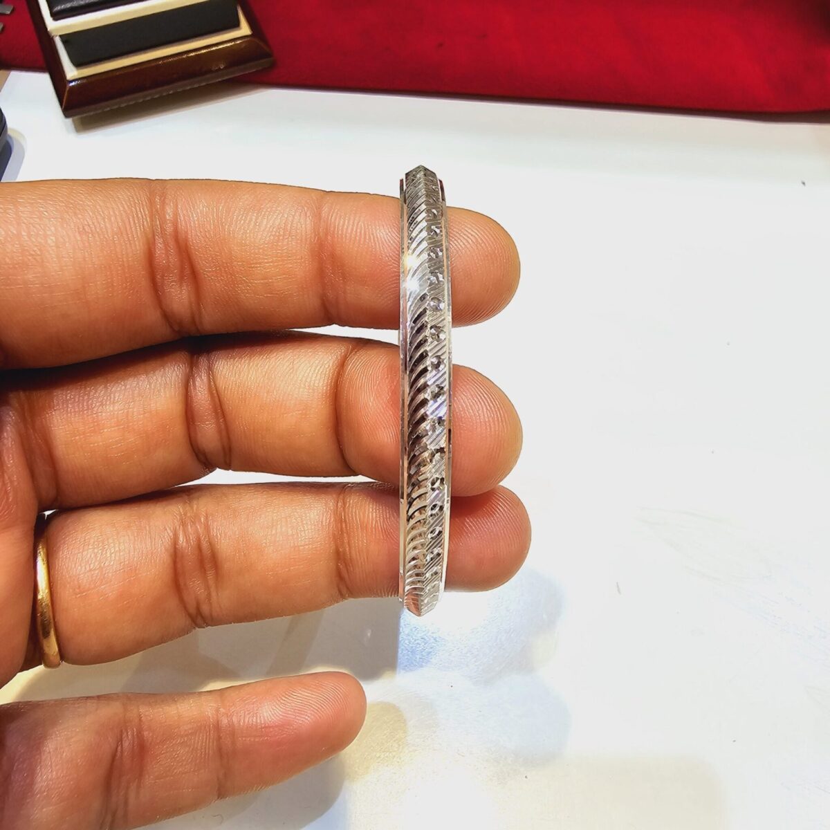 Italian Kada for Mens in Pure 925 BIS Hallmarked Size:2.6 - Image 1