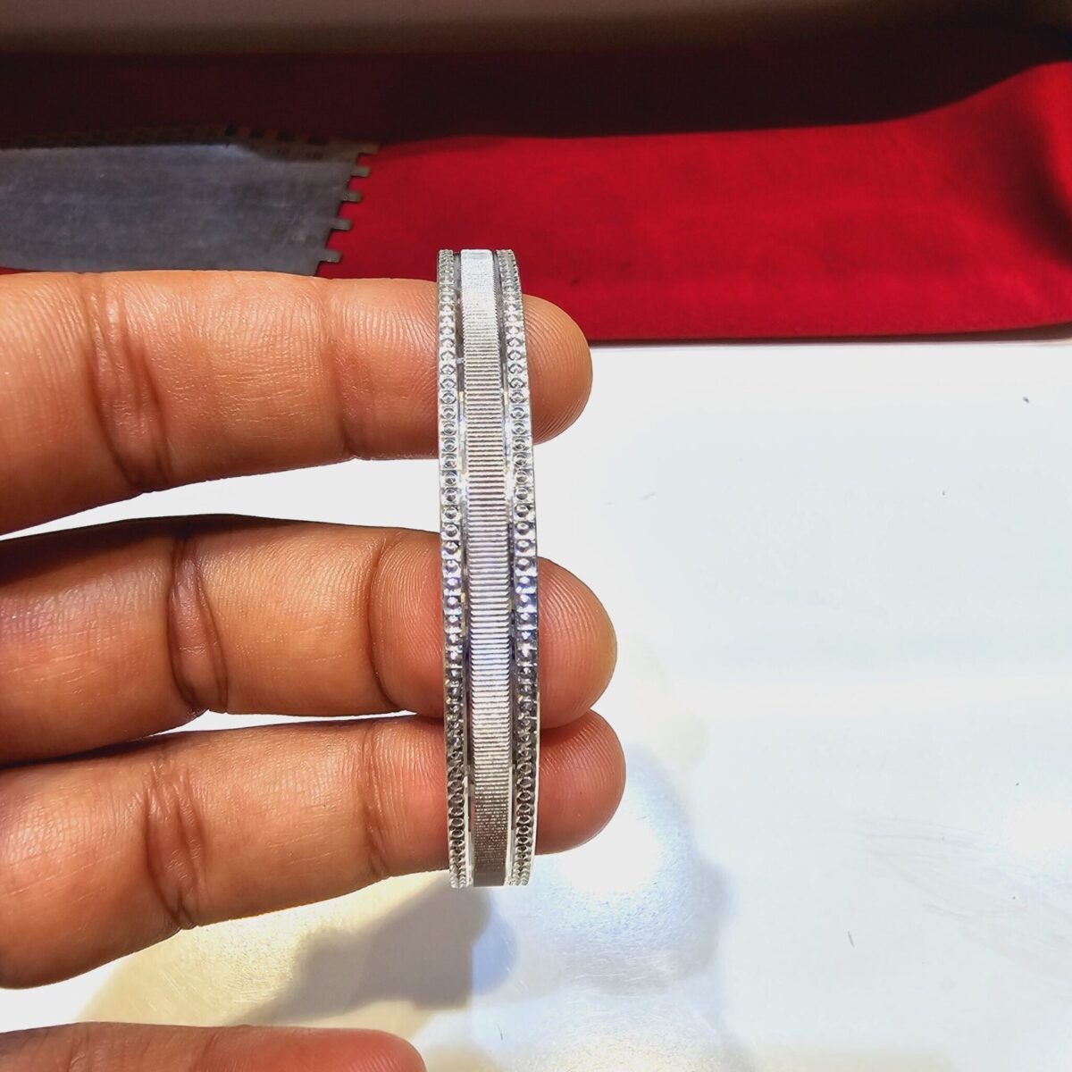 Italian Kada for Mens in Pure 925 BIS Hallmarked
