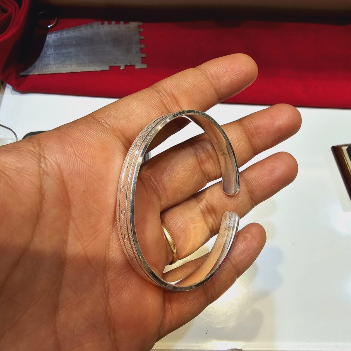 Italian Kada for Mens in Pure 925 BIS Hallmarked - Image 3