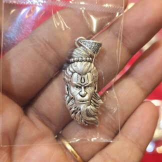 Hanuman Face Locket in Pure Silver 925 BIS Hallmarked